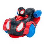 Veicolo spidey miles morales 2 in 1 da 15cm con personaggio miles morals incluso