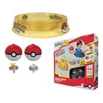 Pokemon arena di combattimento con 2 trottole