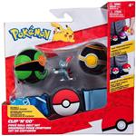 Pokemon: Rei Toys - Clip N Go Poke Ball Set Cintura Serie 4 - Dusk Ball, Luxury Ball E Sneasel
