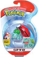 Pokemon: Rei Toys - Clip N Go Serie 5 - Bulbasaur #4 E Poke Ball