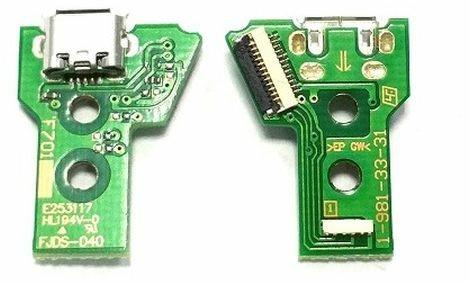 Connettore porta Micro USB di ricarica PCB 12pin JDS-040 PAD PS4 V2 Slim e Pro