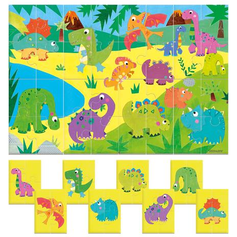 Puzzle 8+1 Dinosaurs - 2