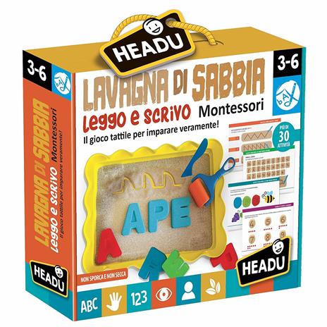 Lavagna di Sabbia Leggo e Scrivo Montessori - 5