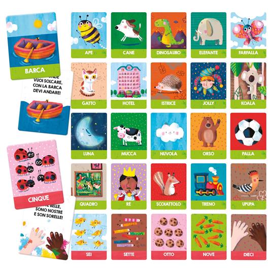 Gioco Educativo Montessori Flash Cards Prime Scoperte 