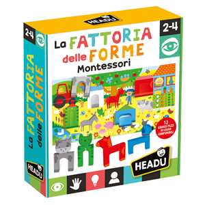 Giocattolo La Fattoria delle Forme Montessori Headu