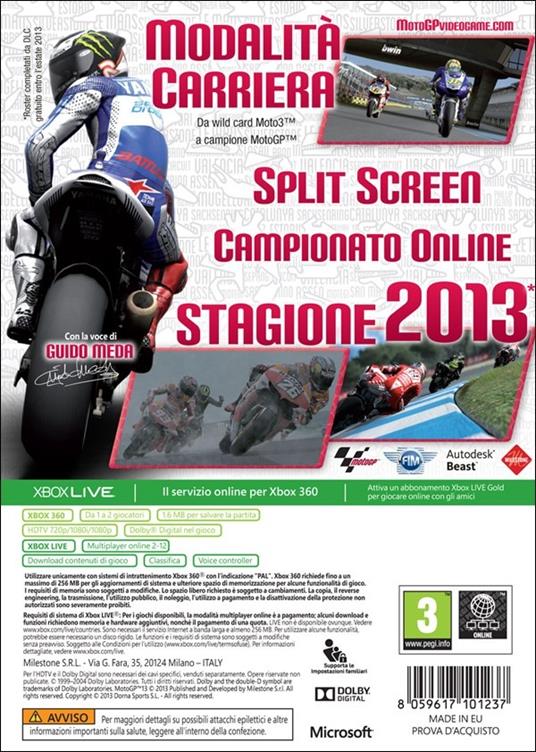 Black Bean MotoGP 13, Xbox 360 Inglese, ITA - 9