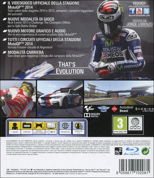 Milestone Moto Gp 14 Ps3 videogioco PlayStation 3 Basic ITA - 8