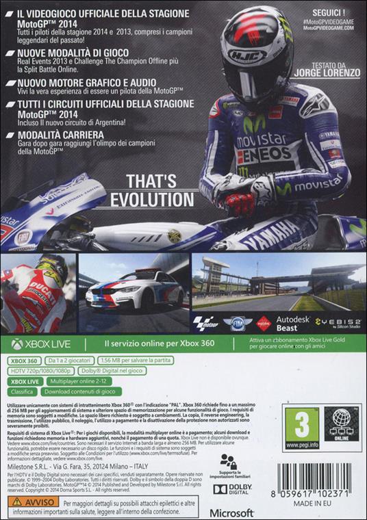 Milestone Moto Gp 14 Xbox360 videogioco Basic ITA - 8