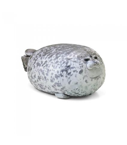 Peluche Foca Kawaii Grigio Scuro - Medium 40 cm - Pidak Shop