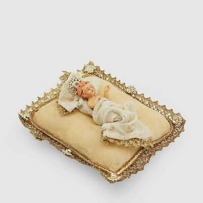 EDG - Natività Gesù Bambino con cuscino avorio 14x12 Cm