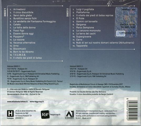 Arrivedorci (Sanremo 2018 - Digifile) - CD Audio di Elio e le Storie Tese - 3