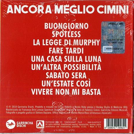 Ancora meglio (Digipack) - CD Audio di Cimini - 2