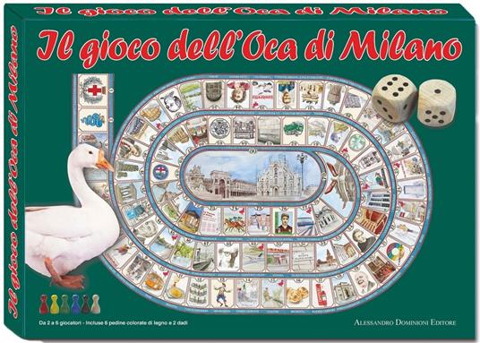Il gioco dell'oca di Milano - Alessandro Dominioni Editore - Giochi di  abilità - Giocattoli