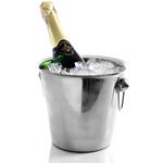 Secchiello Portaghiaccio In Acciaio Per Champagne Vino Spumante Ice Bucket