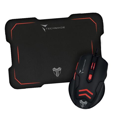 MOUSE + TAPPETINO GAMING   TM-M016-RED - GARANZIA ITALIA 2 ANNI - SPEDIZIONE GRATUITA