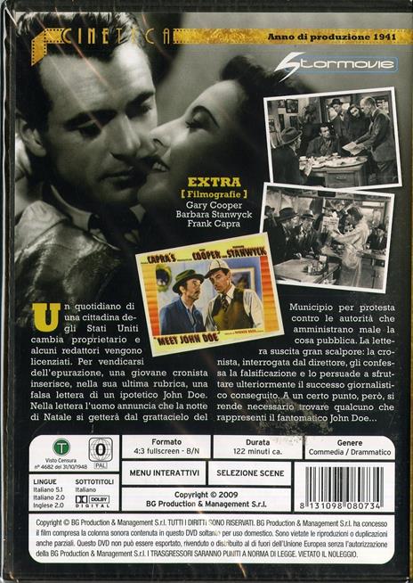 Arriva John Doe (DVD) di Frank Capra - DVD - 2