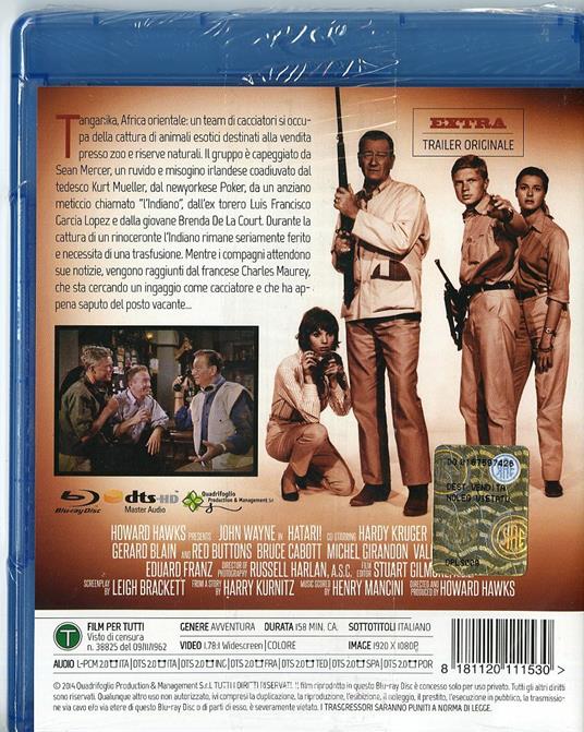 Hatari di Howard Hawks - Blu-ray - 2