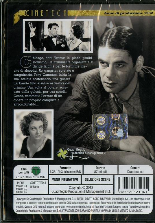 Scarface (DVD) di Howard Hawks - DVD - 2