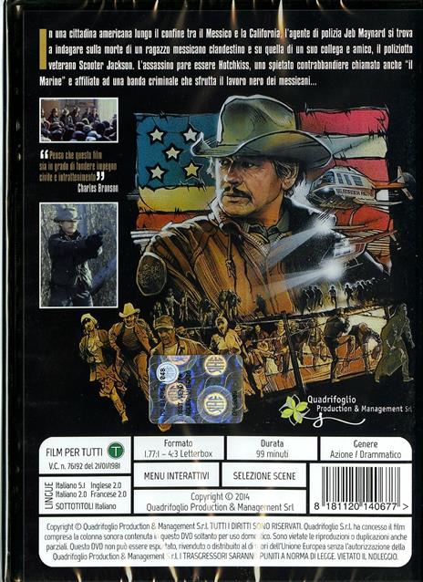L' uomo del confine (DVD) di Jerrold Freedman - DVD - 2