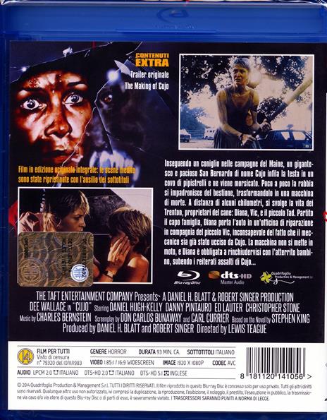 Cujo (Blu-ray) di Lewis Teague - Blu-ray - 2