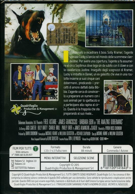 Supercolpo dei Cinque Dobermann Doro (DVD) di Byron Chudnow - DVD - 2