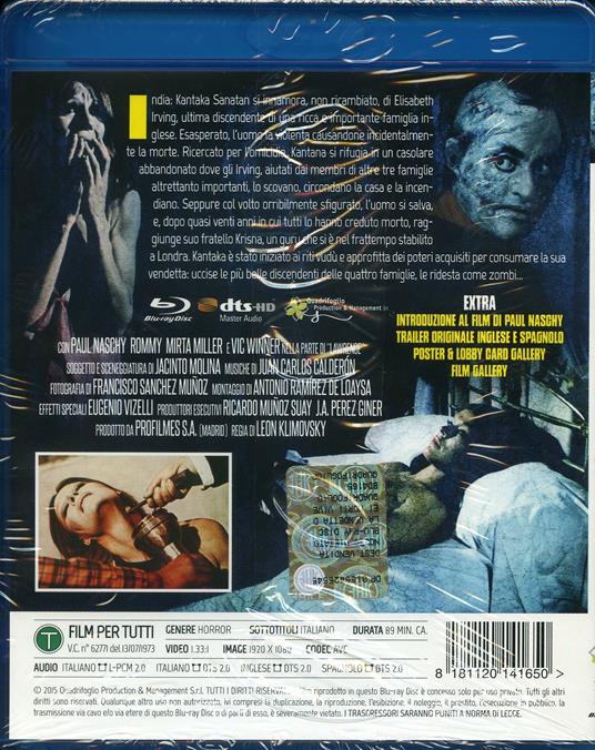 La vendetta dei morti viventi (Blu-ray) di Samuel M. Sherman - Blu-ray - 2