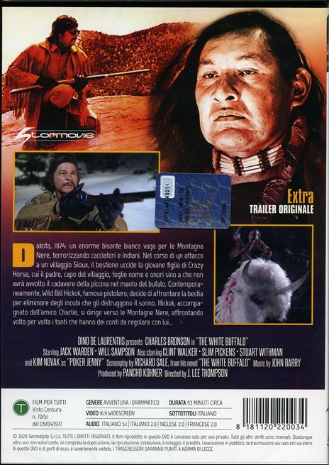 Sfida a White Buffalo. Versione Rimasterizzata in HD  (DVD) di J. Lee Thompson - DVD - 2