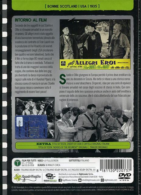 Gli allegri eroi (Cineteca Commedia) (DVD) di James W. Horne - DVD - 2
