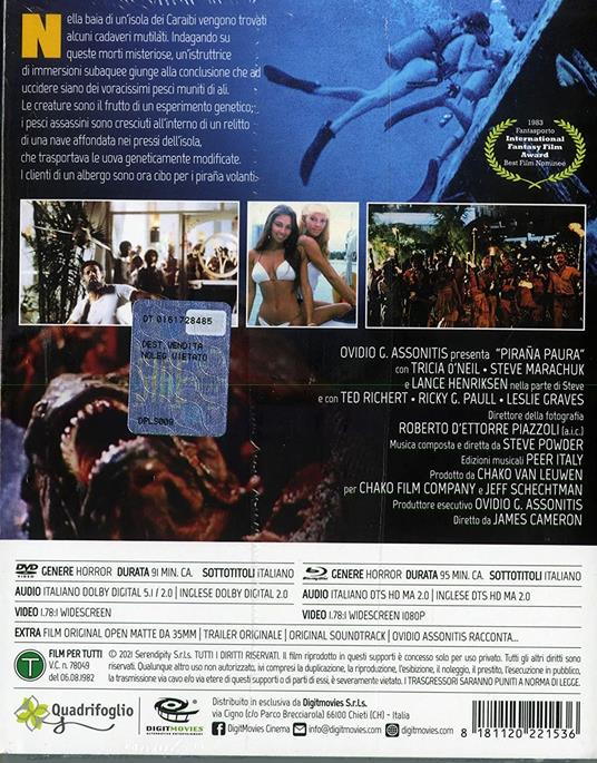 Piraña paura (Special Edition DVD+Blu-ray) di James Cameron - DVD + Blu-ray - 2