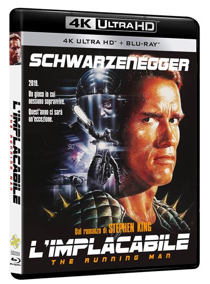 L' implacabile - The Running Man (Blu-ray + Blu-ray Ultra HD 4K) di Paul Michael Glaser - Blu-ray + Blu-ray Ultra HD 4K