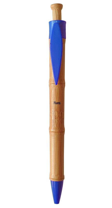 Penna bamboo Mans colore Blu inchiostro Blu - 2