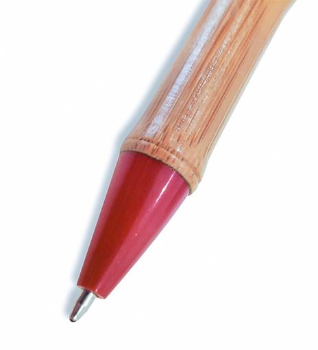 Penna bamboo Mans colore Rosso inchiostro Nero - 3