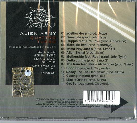 Quattro Turbo - CD Audio di Alien Army - 2