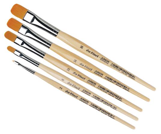 Pennelli Punta Piatta Da Vinci - Set 5 Pz.