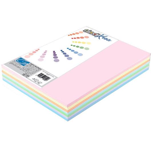 Risma A3 Carta Giodikrea 160 Gr. - 150 Fogli - 4 Colori Pastello