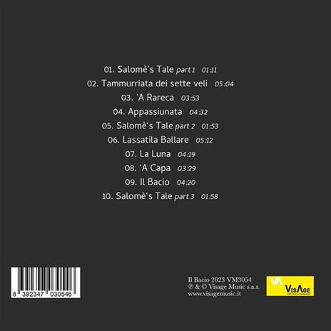 Il Bacio. Rise And Fall Of Salomé - CD Audio di Salvio Vassallo - 2
