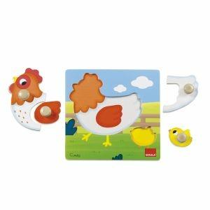 Puzzle Goula Gallina e Pulcino - 4