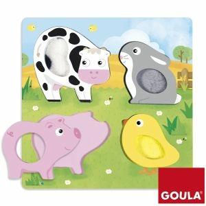 Puzzle animali fattoria tattile (53055) - 4