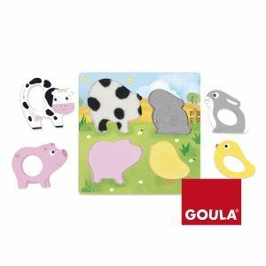 Puzzle animali fattoria tattile (53055) - 5