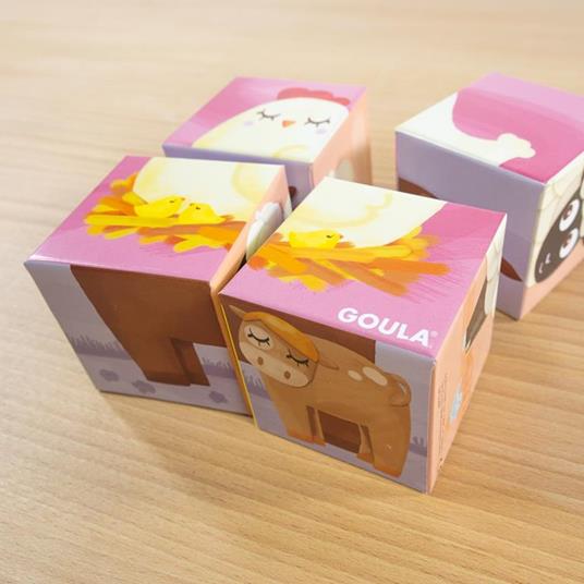Goula 4 Cubos Granja Puzzle a blocchi 4 pz - 5