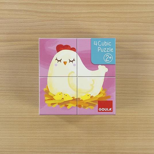Goula 4 Cubos Granja Puzzle a blocchi 4 pz - 7