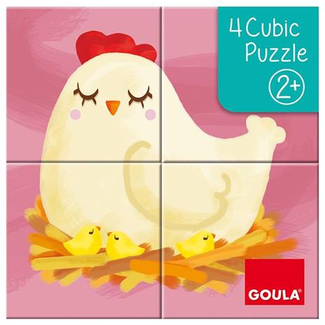 Goula 4 Cubos Granja Puzzle a blocchi 4 pz - 9
