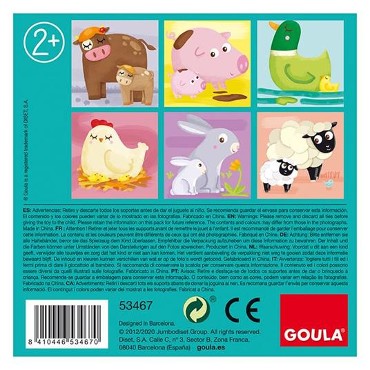 Goula 4 Cubos Granja Puzzle a blocchi 4 pz - 11