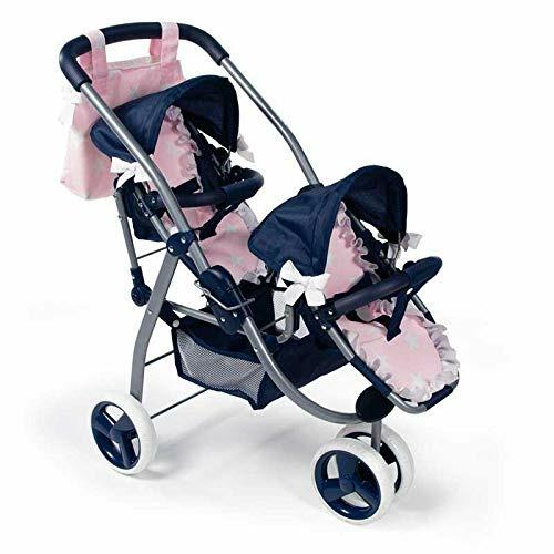 Passeggino Gemellare Blu Carlota. La Nina 62x41x81 Cm (60421