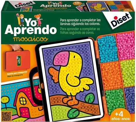 Diset- Yo Aprendo Mosaicos Io Imparo Mosaico, Multicolore, 63758
