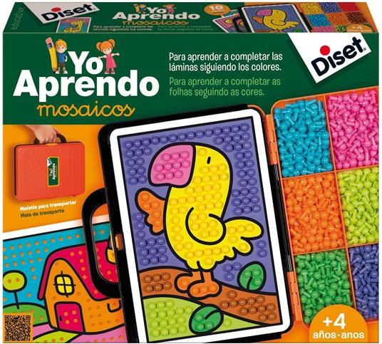 Diset- Yo Aprendo Mosaicos Io Imparo Mosaico, Multicolore, 63758