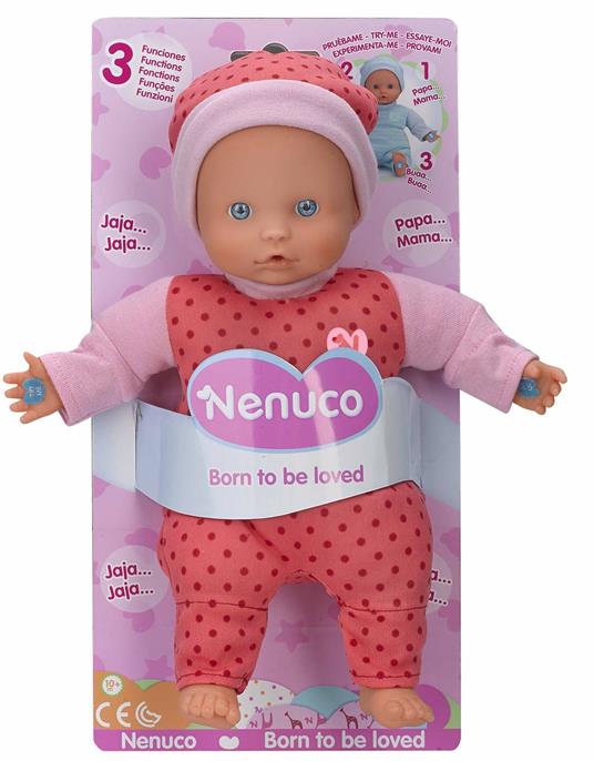 Nenuco Bambola Soft 25 Cm 3 Funzioni Rosa