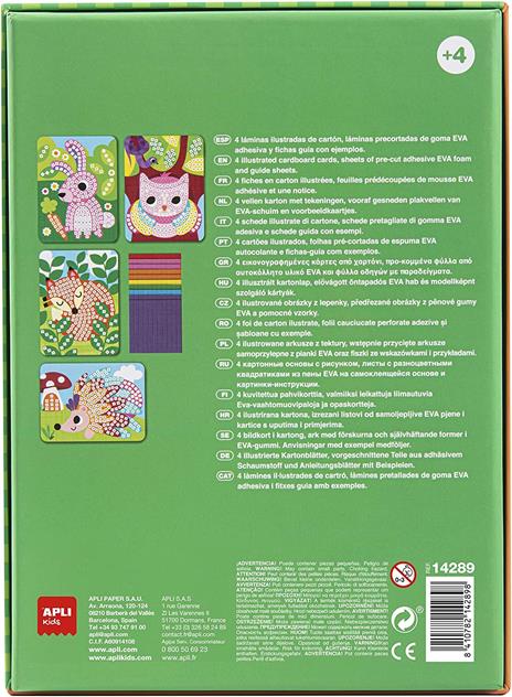 APLI APLI14289 Animali in Schiuma Eva Mosaic Box Kit ( Pezzi) - 2