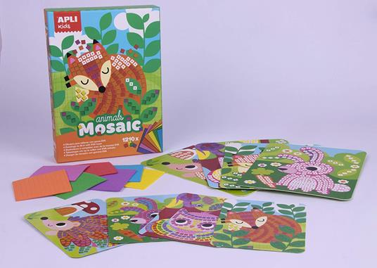 APLI APLI14289 Animali in Schiuma Eva Mosaic Box Kit ( Pezzi) - 3