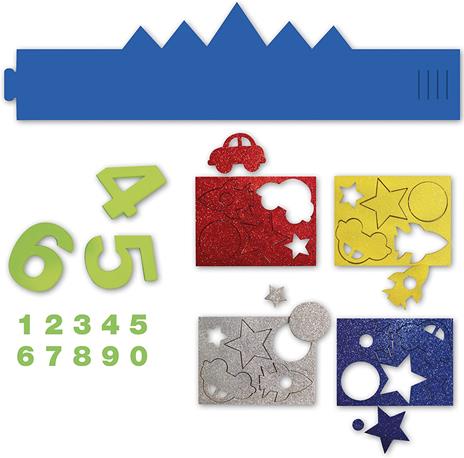 EVA FOAM BIRTHDAY CROWN - BLUE 1 PC - 4